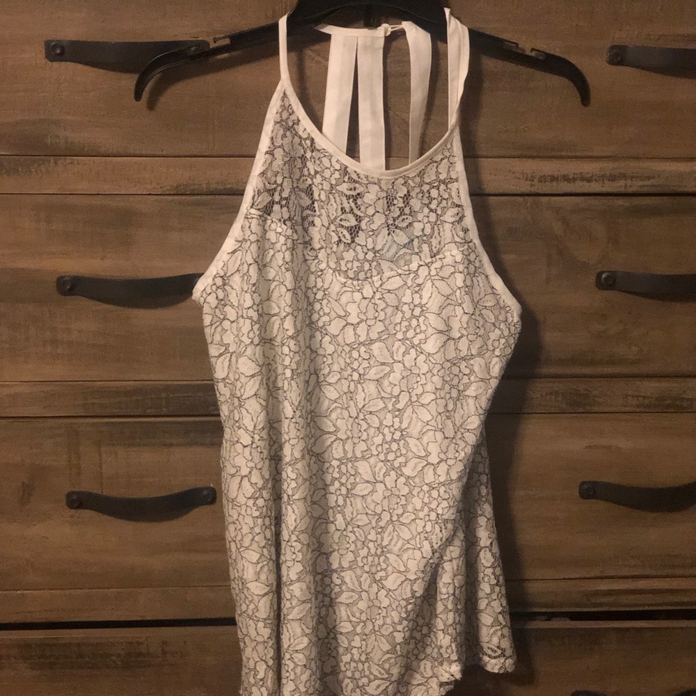 Cute lace white top